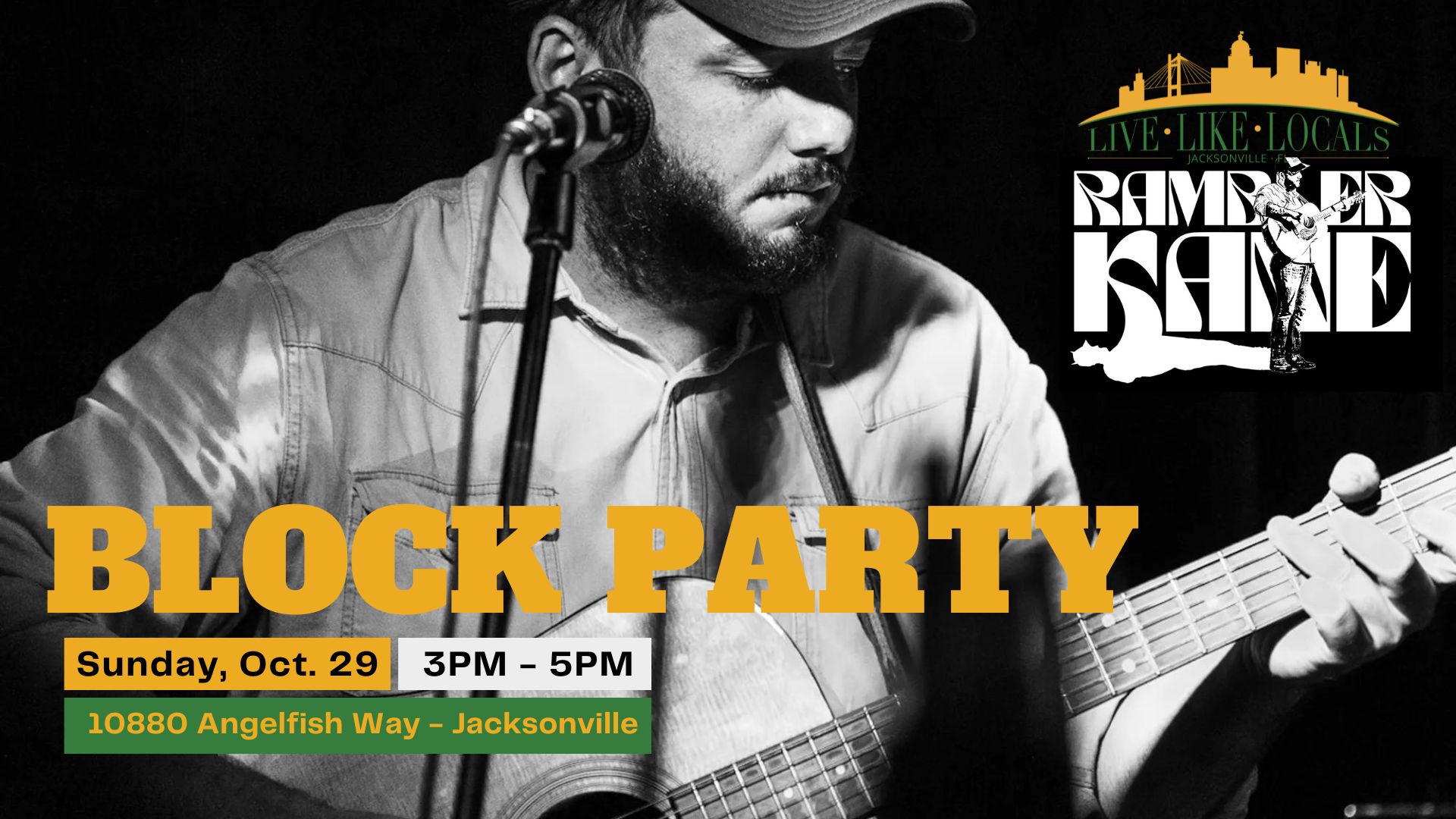 Live Like Locals Jacksonville block party - rambler kane